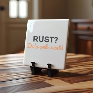 Rust? Da's ook werk! - Spreukentegel