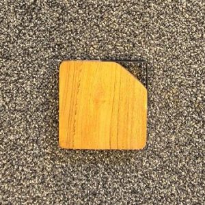 Houten Onderzetters, Set van 4 - 10cm x 10cm x 1cm