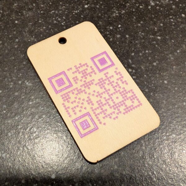 Houten Sleutelhanger met Logo of Naam