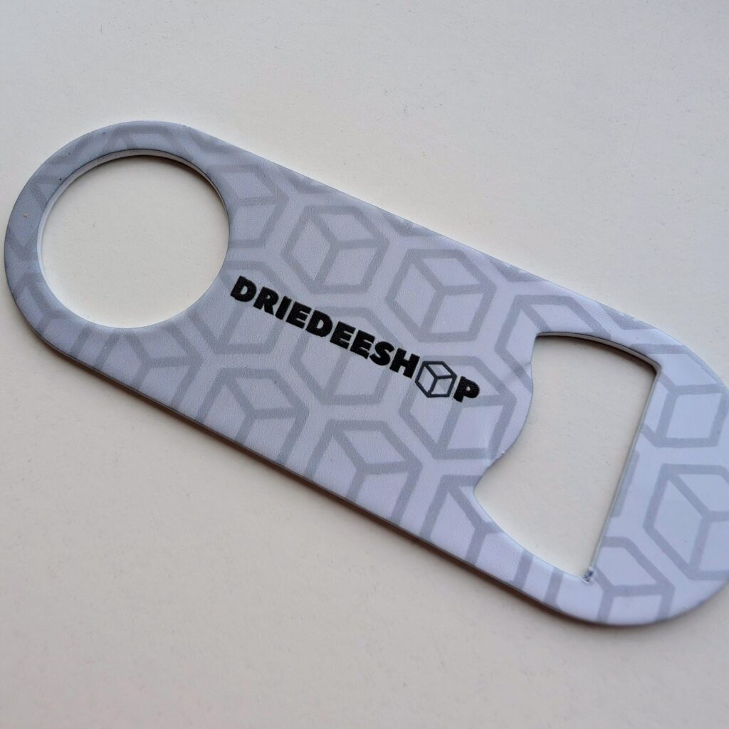 Gepersonaliseerde bieropener met logo of tekst