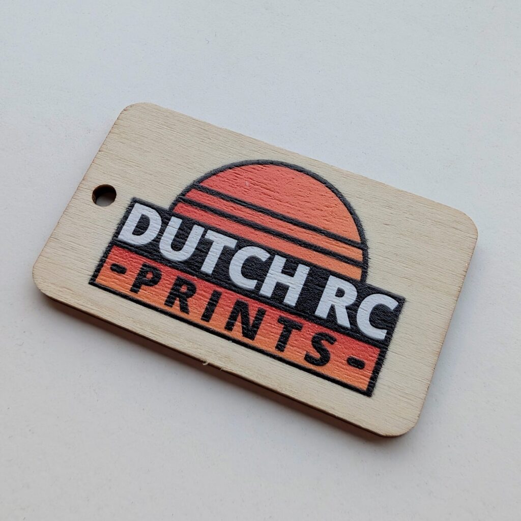 Houten Sleutelhanger met Logo of Naam
