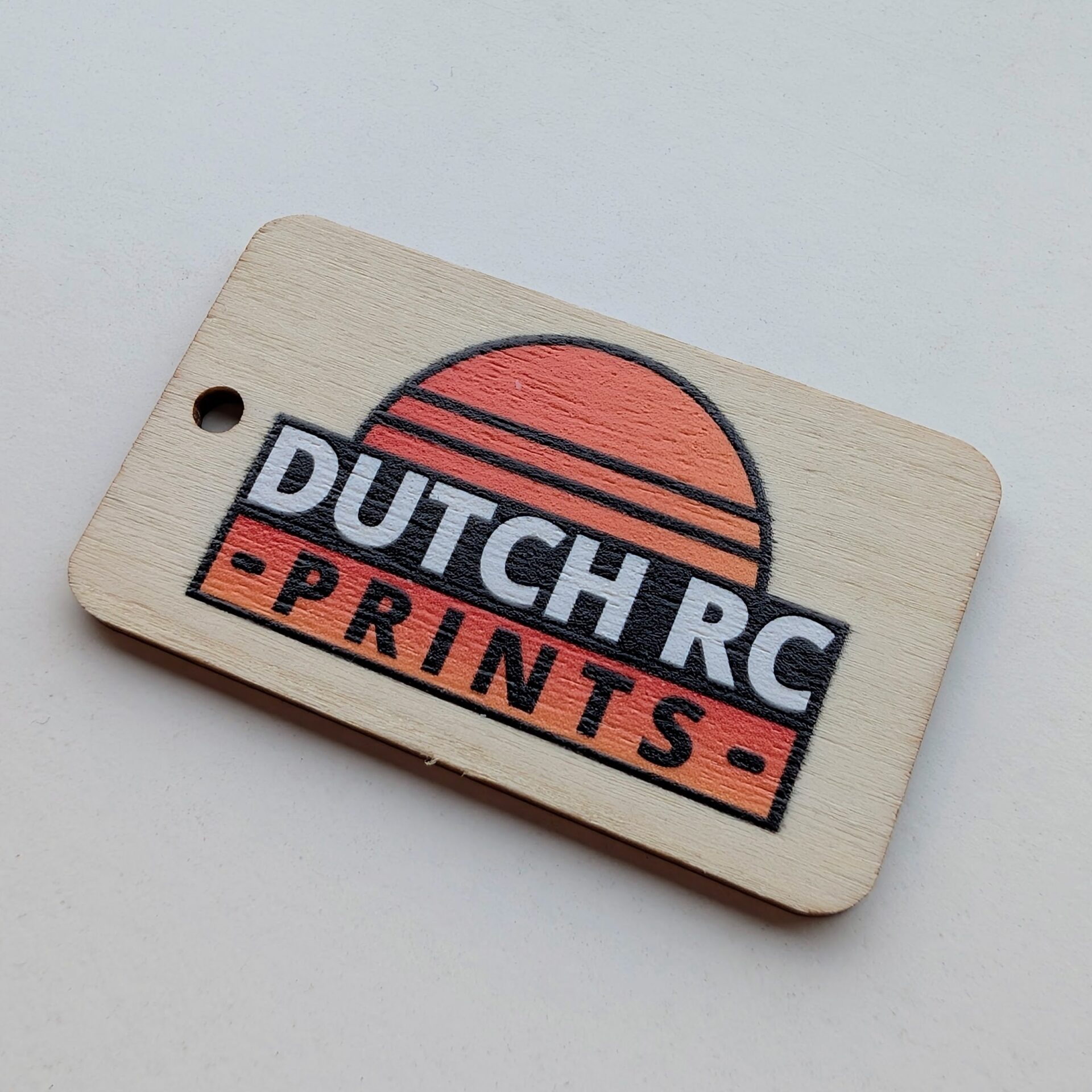 Houten Sleutelhanger met Logo of Naam - Afbeelding 1